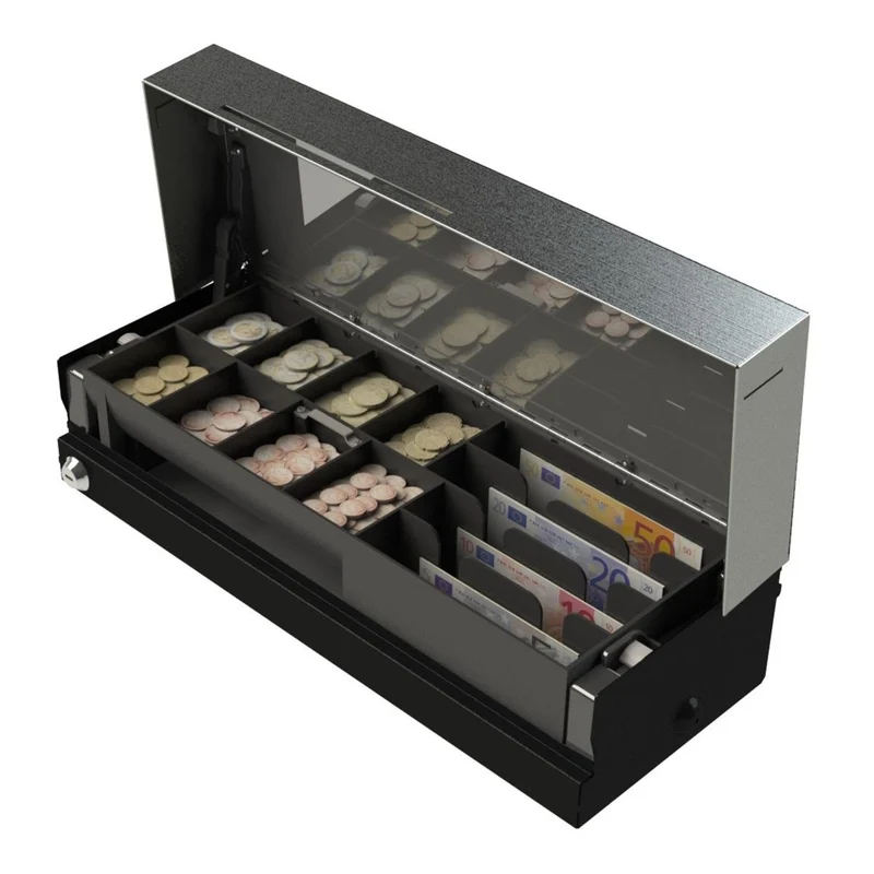 APG Cash Drawer MOD237A-BL4617 Elektronisk Kassalåda Svart - Nyskick