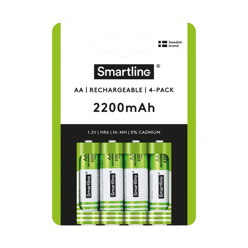 Uppladdningsbara AA-Batterier (4-PACK)
