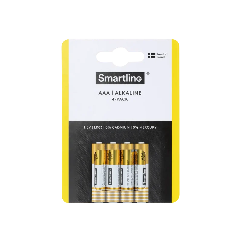 Alkaliska AAA-batterier (4-PACK)
