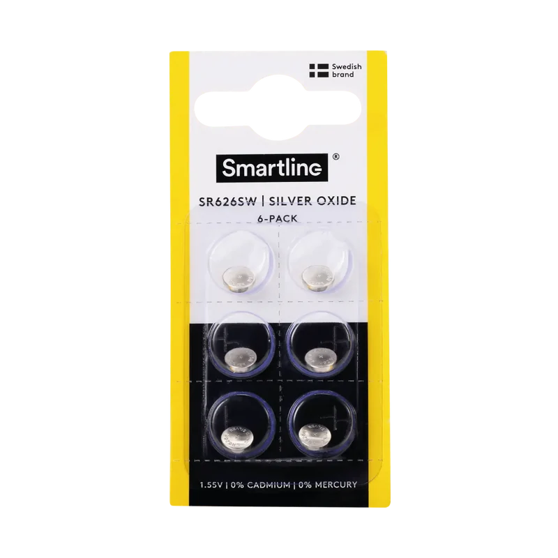 Litium knappcellsbatterier (6-PACK)