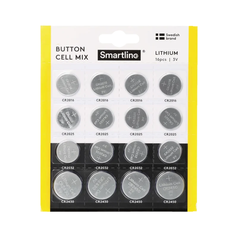 Litiumbatterier Mix (16-PACK)