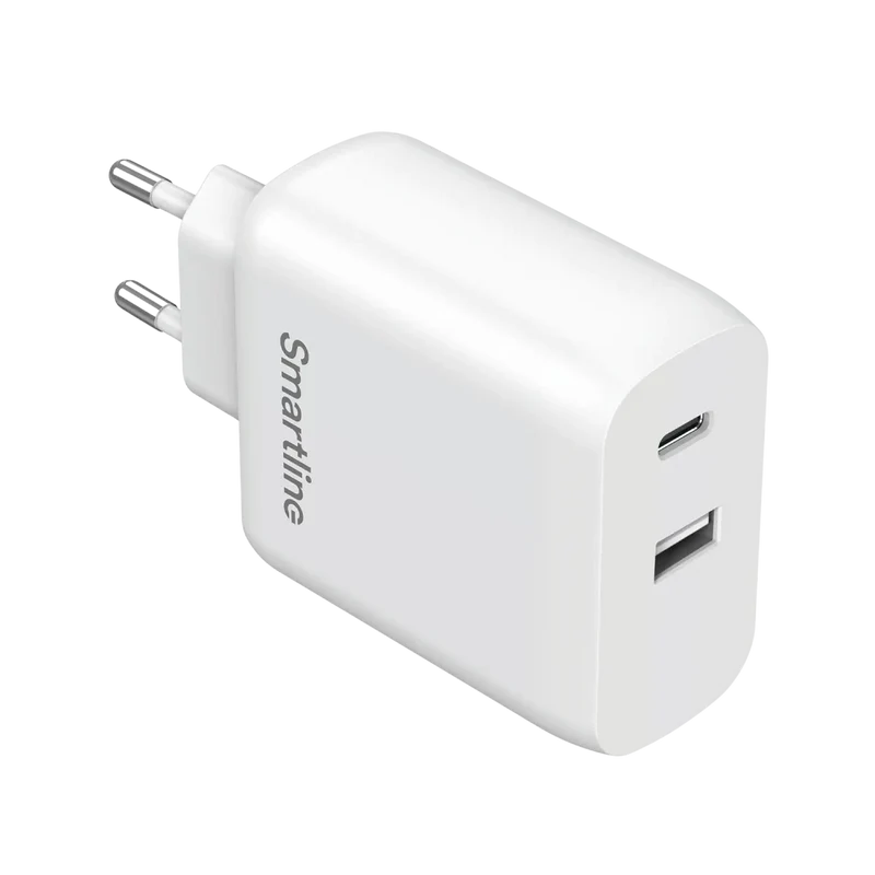 Snabbladdare USB-A + USB-C PD3.0 (65W)