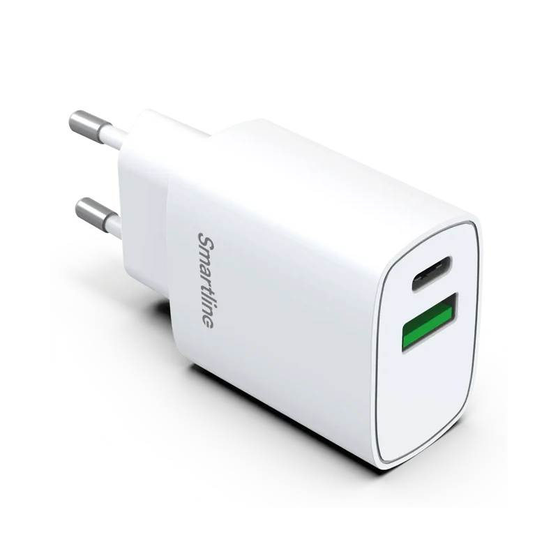 Snabbladdare USB-A + C PD3.0 (20W)