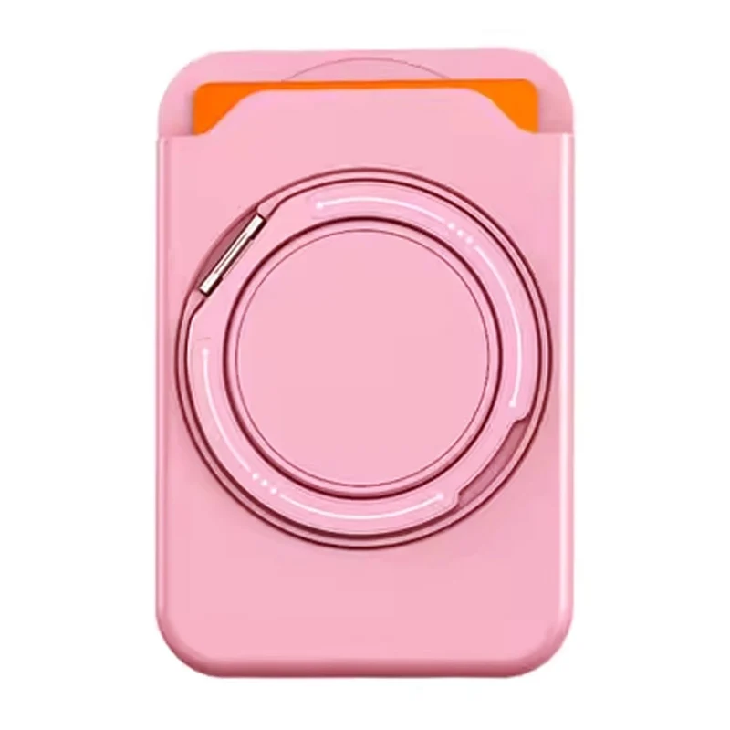 MagSafe korthållare med roterande Ringstativ - Rosa
