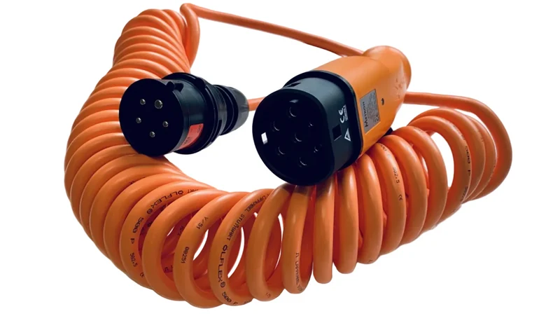 Portabel laddare Metron Typ 2 - CEE, spiral