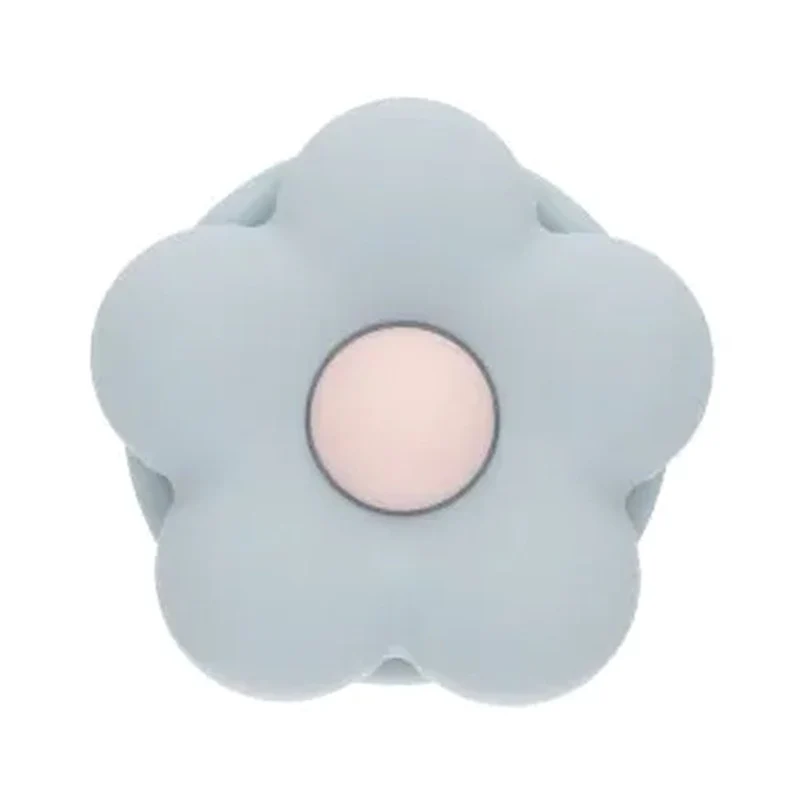 MagSafe Mobilgrepp med Blomma - Ljusblå
