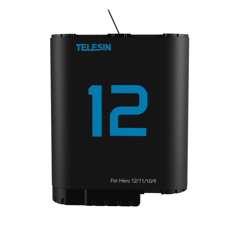 Telescopic Battery (Double Arc) for GoPro 9 / 10 / 11 / 12 - 1720 mAh