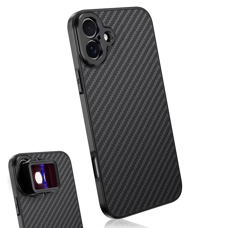 MOJOGEAR 17mm lens case voor iPhone 16 - Carbon