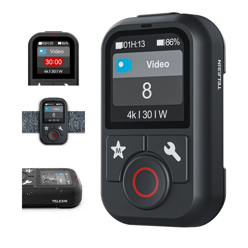 Telesin V2 Bluetooth remote for GoPro 13/12/11/10/9/8/Max - Waterproof