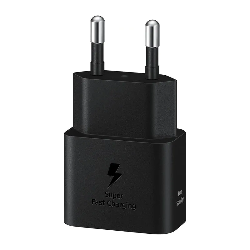 Samsung 25W USB-C GaN Strömadapter med kabel - Svart