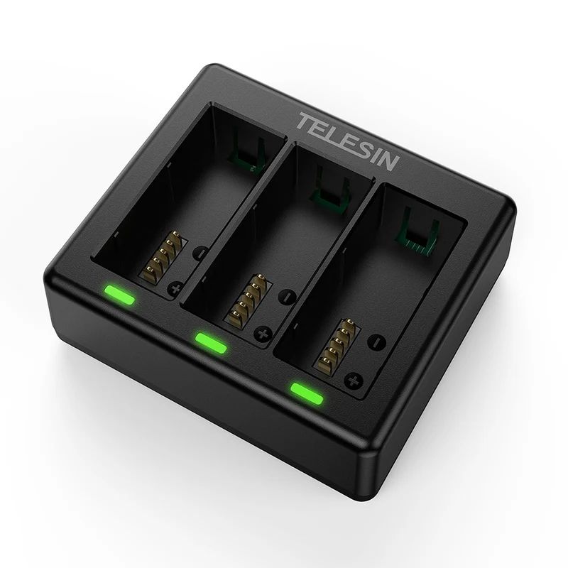 Telesin Triple battery charger for 3 batteries - GoPro Hero 13