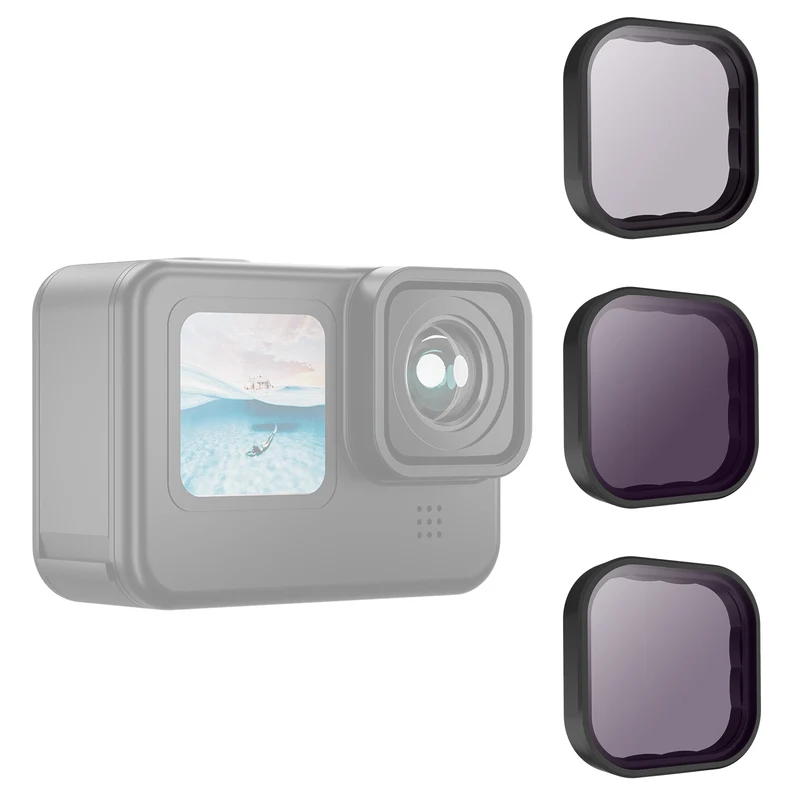 Telesin CPL+ND8/16/32 Lens Filter Kit for GoPro 9/10/11/12