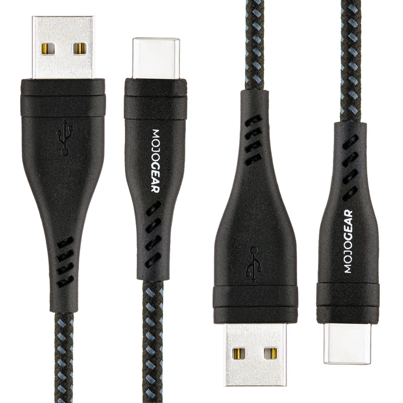2x MOJOGEAR USB-C to USB cable Extra Strong [DUOPACK]