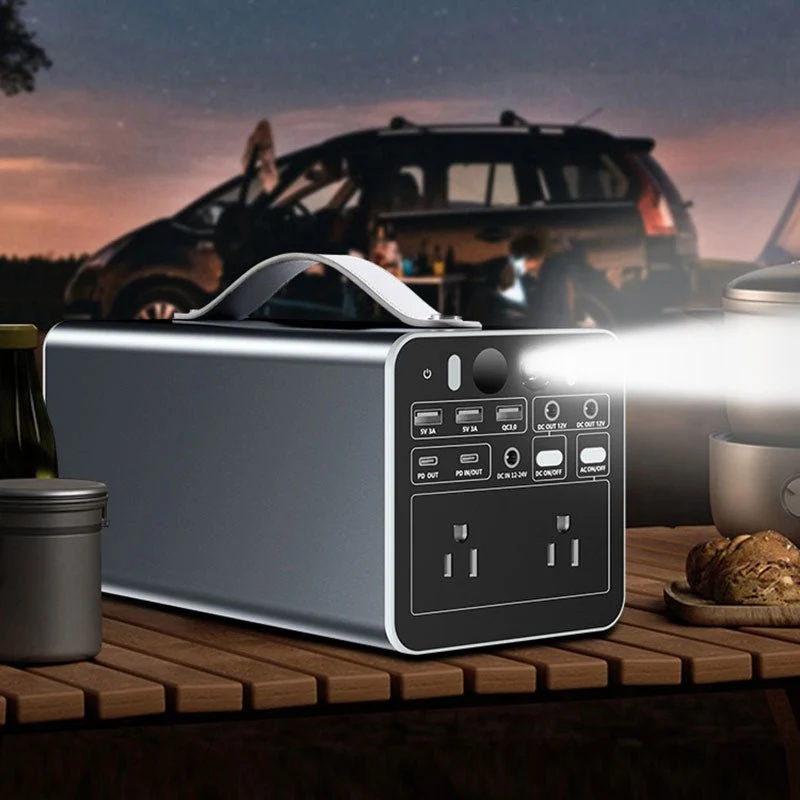 Solar Portable Power Station 300W 320A-PD - för utomhusbruk, camping och hemmabruk