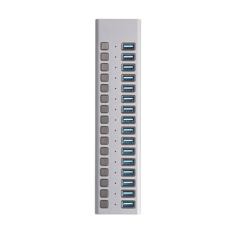 USB Multiadapter med 16st USB-A 3.0 uttag 90W