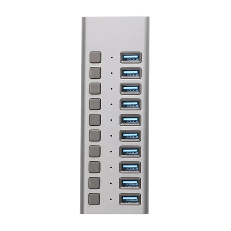 USB Multiadapter med 10st USB-A 3.0 uttag 48W