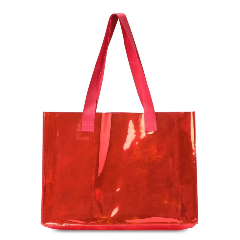 Clear Totebag - Red