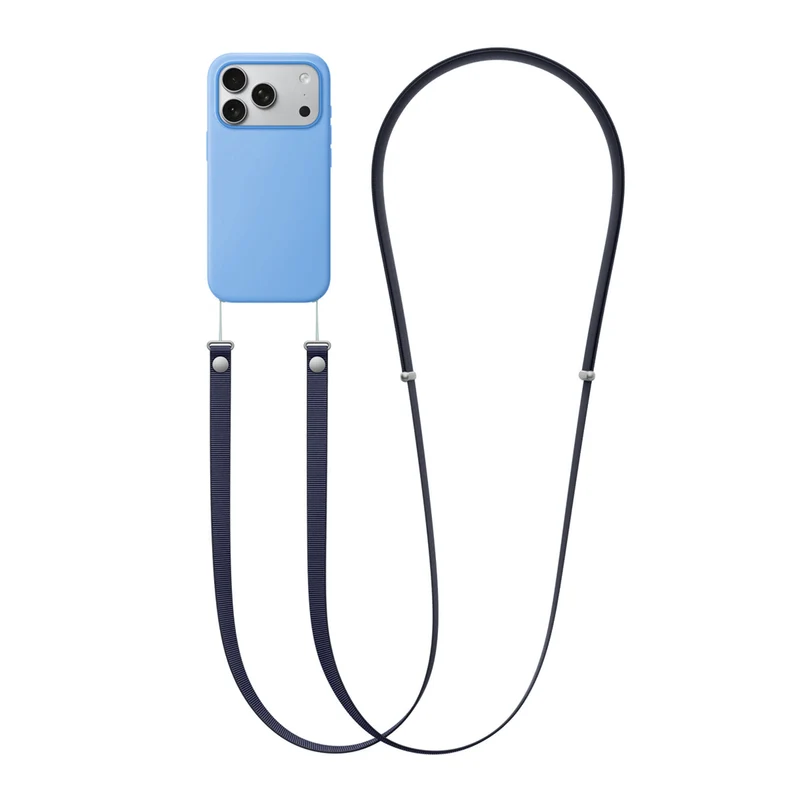 Crossbody Strap för iPhone mobilskal - Blå
