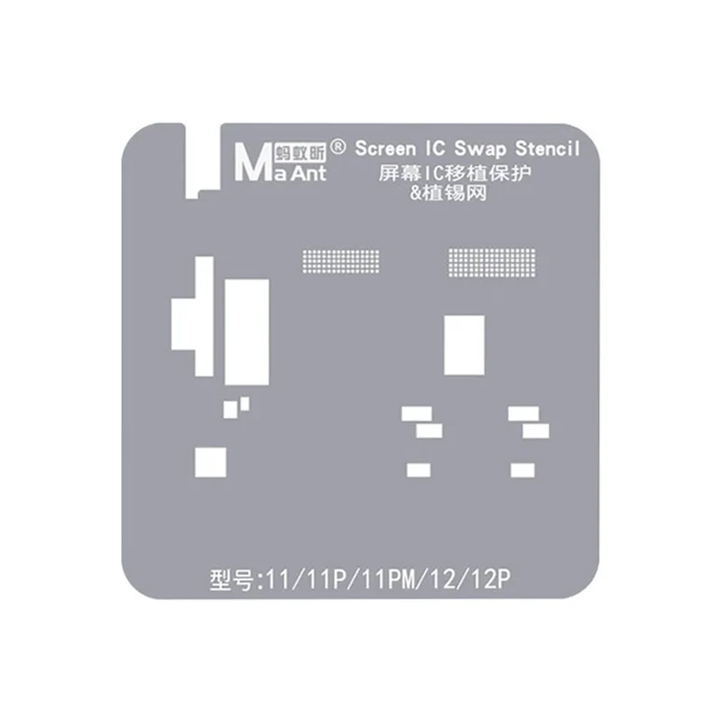 MaAnt Screen IC Polering Stencils för iPhone 11-15 Pro Max