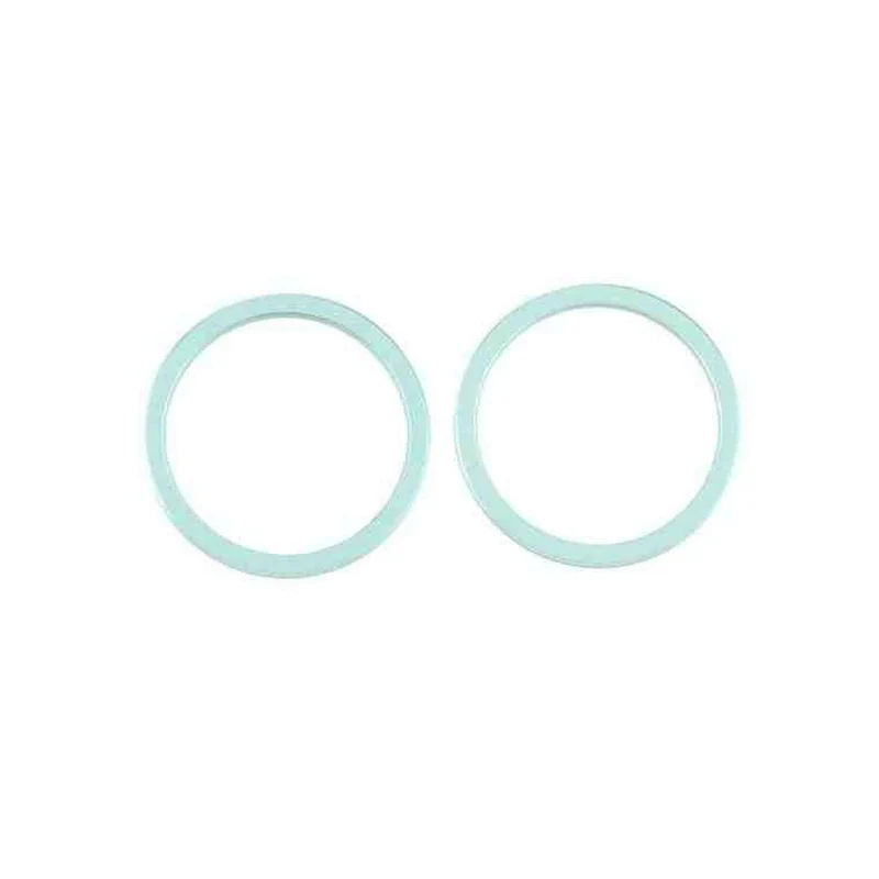 iPhone 12 Mini Linsskydd med Metallram - Grön 2-pack