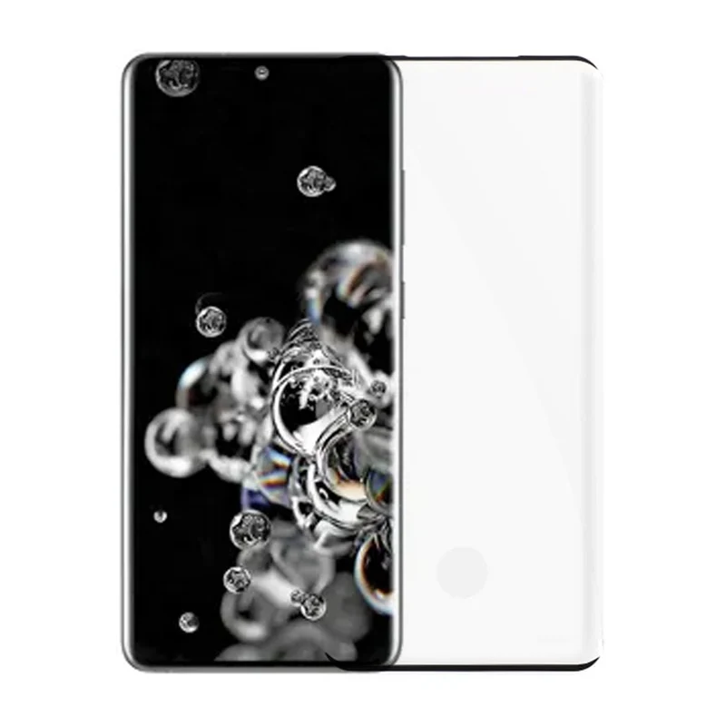 Skärmskydd och kameraskydd Samsung Galaxy S20 Ultra 5G - 3D Härdat Glas - miljö