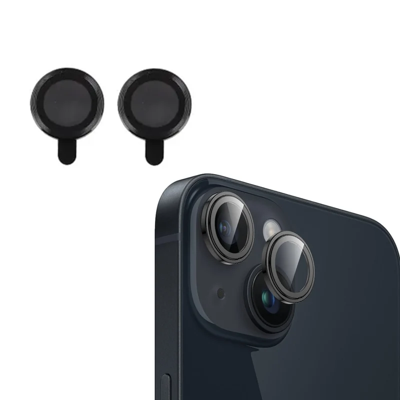 iPhone 15 och iPhone 15 Plus Linsskydd för Kamera 2-pack