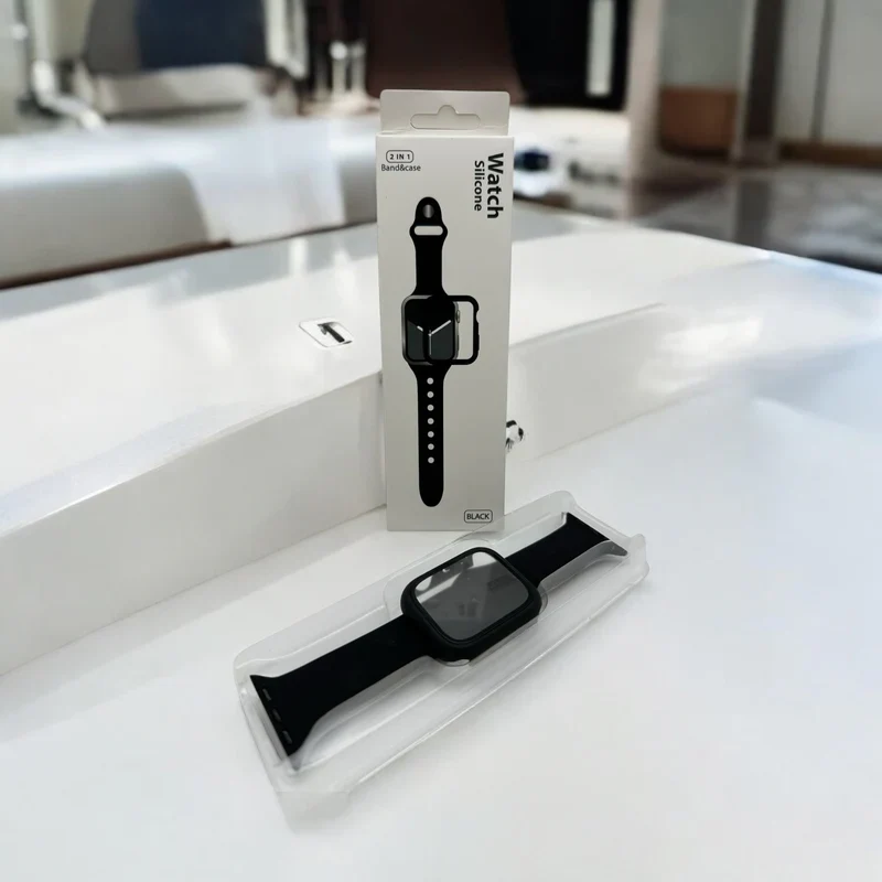 Watch Silicon 2 IN 1 Band&Case For Apple Watch (42m/black)