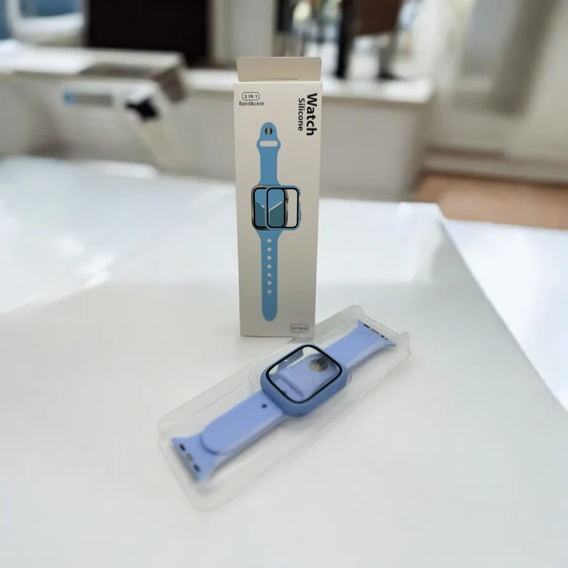 Watch Silicon 2 IN 1 Band&Case For Apple Watch (41m/light blue)