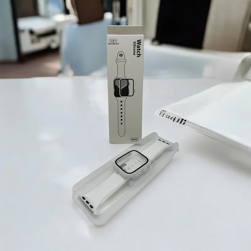 Watch Silicon 2 IN 1 Band&Case For Apple Watch (38m/white)