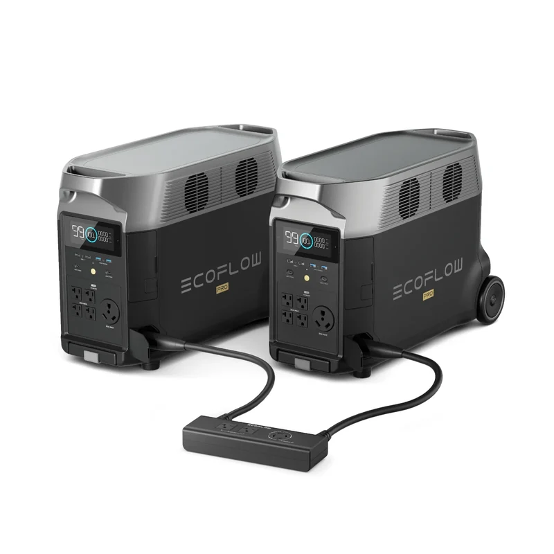 EcoFlow DELTA Pro *2 + Double Voltage Hub + two free Camping Lights