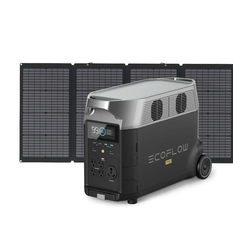 EcoFlow DELTA Pro + 220W Solar Panel + a free Camping Light