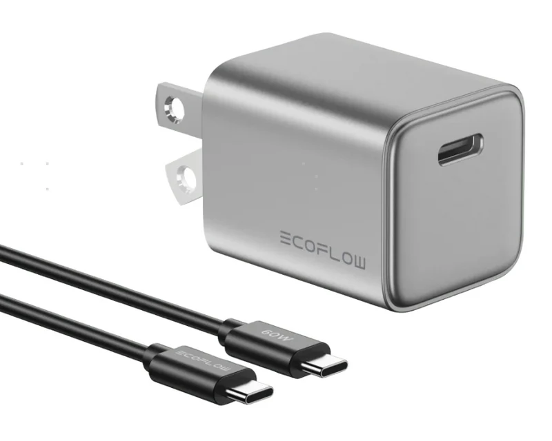 EcoFlow RAPID 20W GaN Charger with 60W Cable