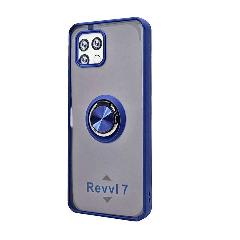 TPU Case w/ Magnetic Ring for Revvl 7 5G (blue)