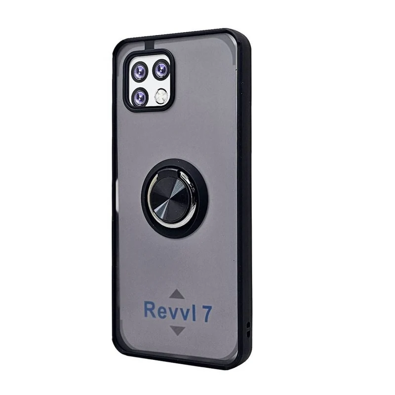 TPU Case w/ Magnetic Ring for Revvl 7 5G (black)