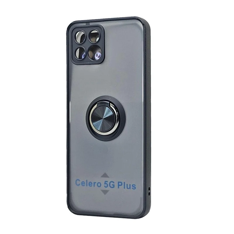 TPU Case w/ Magnetic Ring for Boost Celero 5G + (2023)(black)
