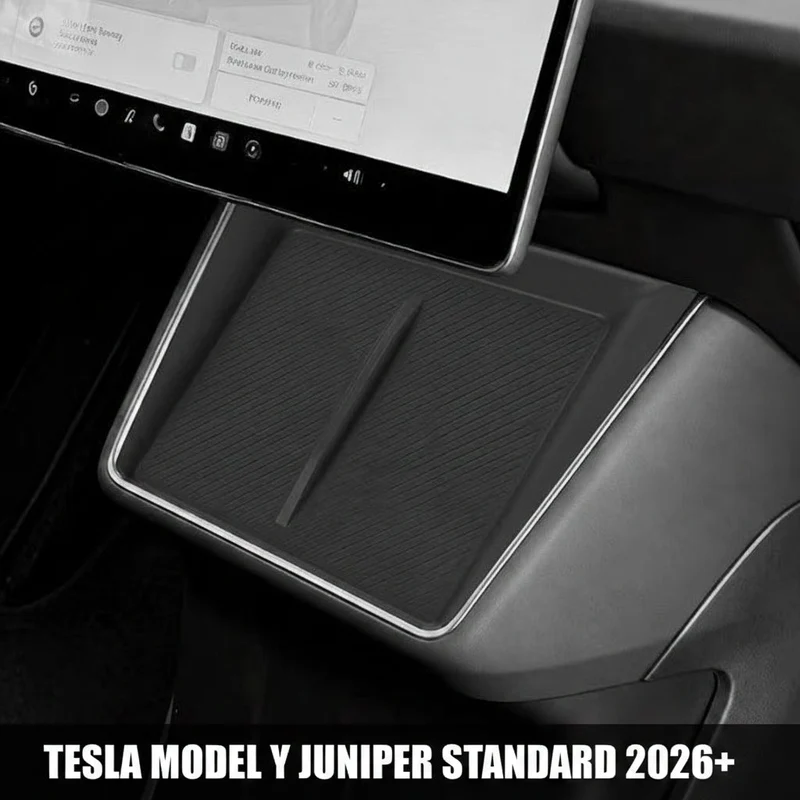 Trådlös telefonladdning Halkfri Skyddsplatta för Tesla Model Y Juniper Standard bakhjulsdrift