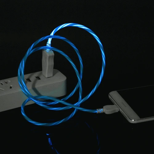 Bakeey 2.4A Flowing Light Type C Fast Charging Data Cable 1M For Smart Phone Tablet