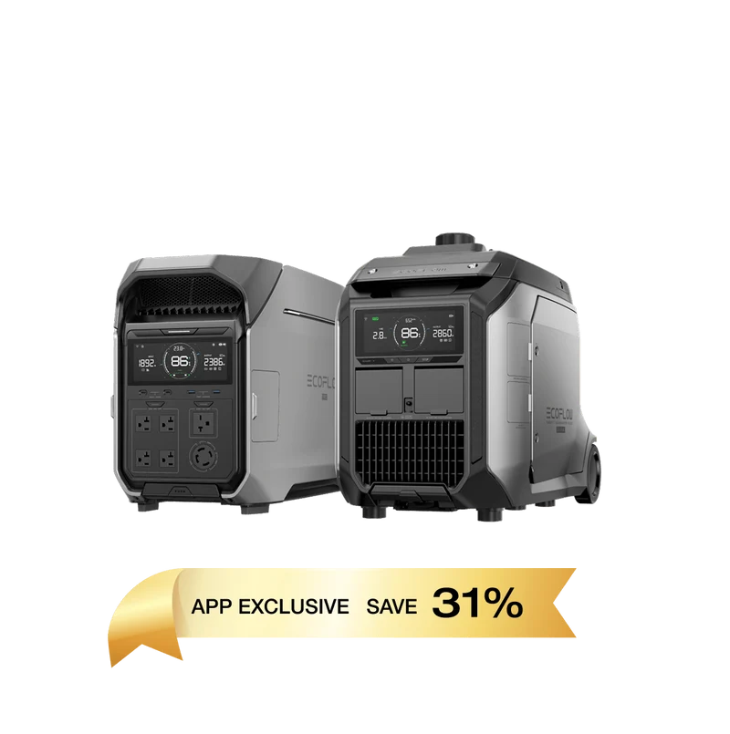 EcoFlow DELTA Pro 3 + Smart Generator 4000 (Dual Fuel) - APP Only