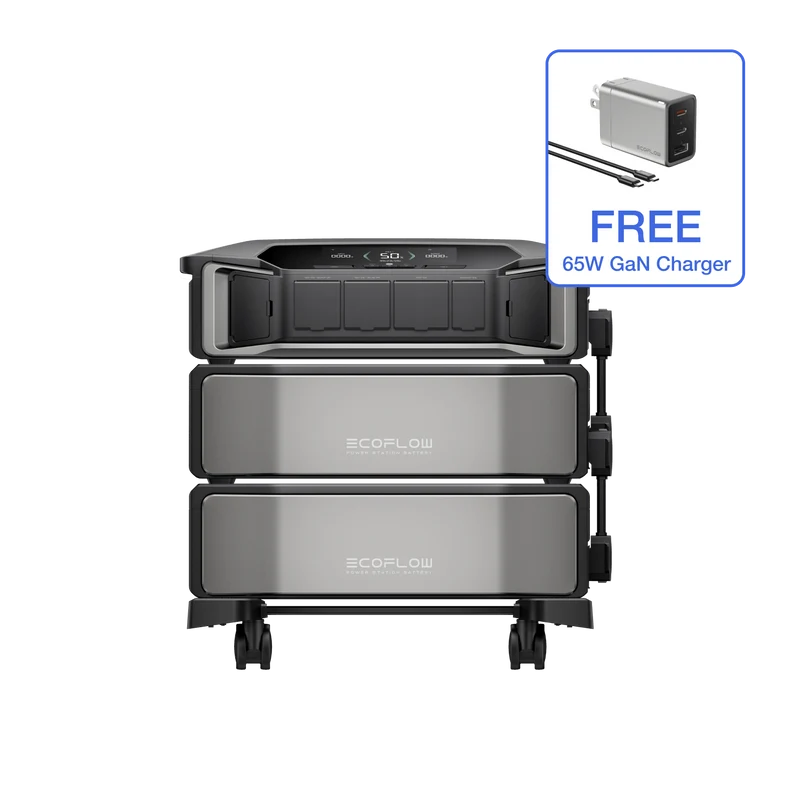 EcoFlow DELTA Pro Ultra + DELTA Pro Ultra Extra Battery (1 × Inverter + 2 × Batteries)