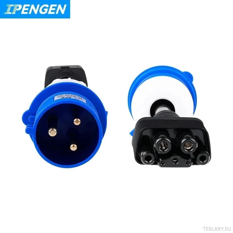 IPENGEN Tesla Model 3 CEE-adapter - 32A 240V laddförlängning för elbilar