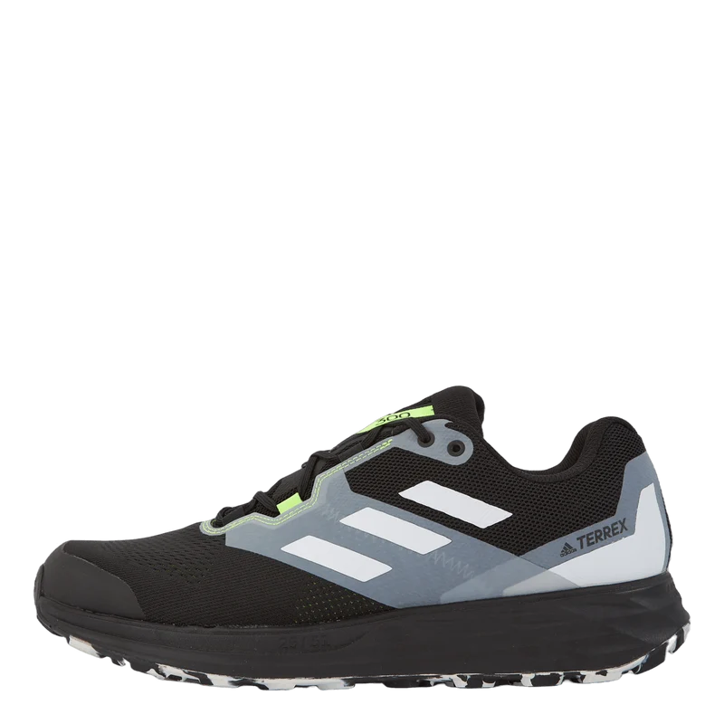 Terrex Two Flow Trail Running Shoes Core Black / Crystal White / Solar Yellow