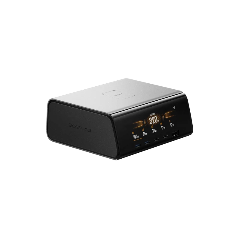 EcoFlow RAPID Pro Desktop Charger (320W, 5 Ports, GaN)
