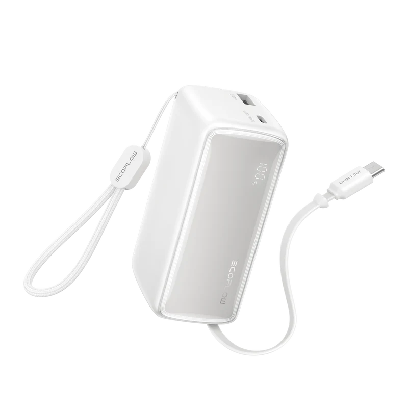 EcoFlow RAPID Power Bank (10K, 45W, Retractable Cable)