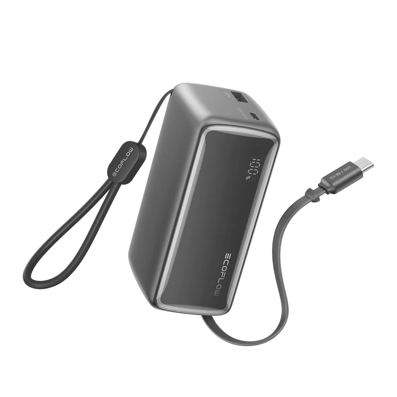 EcoFlow RAPID Power Bank (10K, 45W, Retractable Cable)