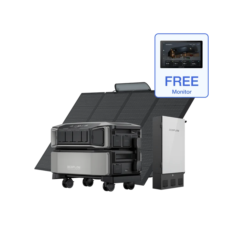 EcoFlow DELTA Pro Ultra + Smart Home Panel 2 + 400W Portable Solar Panel + Free Monitor (Web Exclusive)