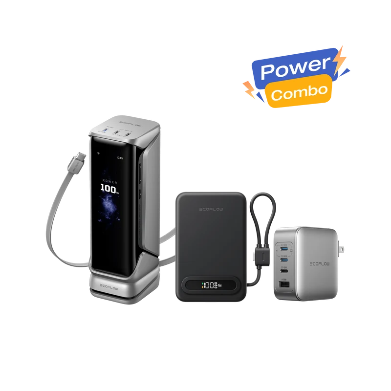 EcoFlow RAPID Pro Power Bank + RAPID Mag Qi2.2 Power Bank + 140W Charger