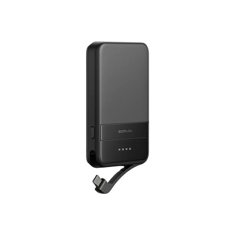 EcoFlow RAPID Mag (5000 mAh, 30 W, Qi2) – Inbyggd USB-C-kabel – Magnetisk Powerbank