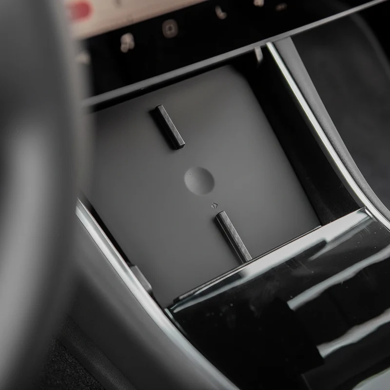 Tesla Model 3 2017-2020 QI trådlös laddare 15W snabb dubbel telefonladdning Hållare för mittkonsol Interiörtillbehör