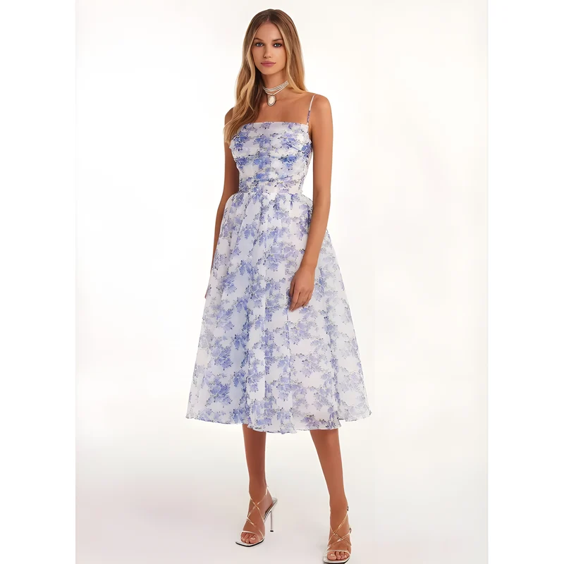 Off-Shoulder Chiffon Evening Dress