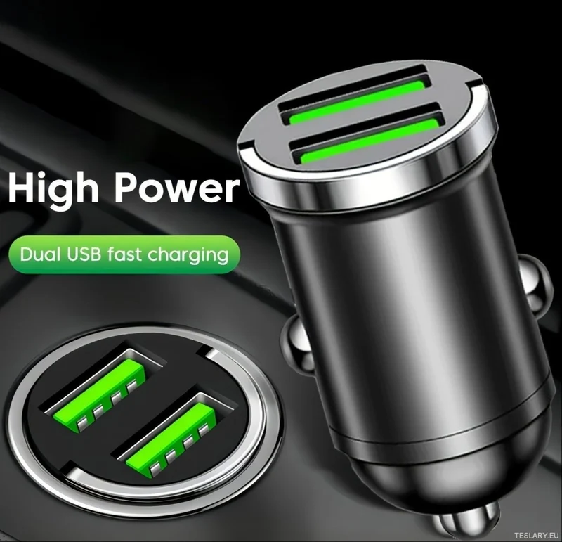 Mini USB snabbladdare med flera portar, lämplig för Tesla, BYD och andra elbilar